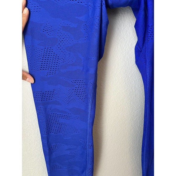 Athleta Size XS Phenom Camo 7/8 Tight Athletic Leggings Blue EEUC - Picture 4 of 5